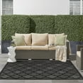 thumbnail image 3 of Nourison Easy Care Indoor/Outdoor Charcoal Black 9' x Square Area Rug (9 Square), 3 of 10