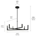 thumbnail image 7 of Elan Lighting - Priam - 70W 6 LED Medium Chandelier In Minimalist Style-17.5, 7 of 7
