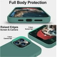 thumbnail image 3 of Compatible with iPhone 14 Pro Case, [Upgraded Thickened Liquid Silicone] [Soft Anti-Scratch Microfiber Lining] Shockproof Full Body Protective Case for iPhone 14 Pro 6.1 inch - Pine Green, 3 of 13