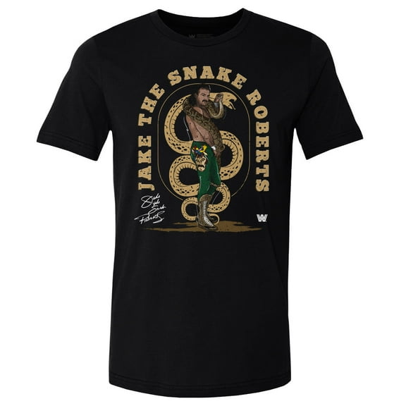 Men's-500 Level Black Jake "The Snake" Roberts T-Shirt