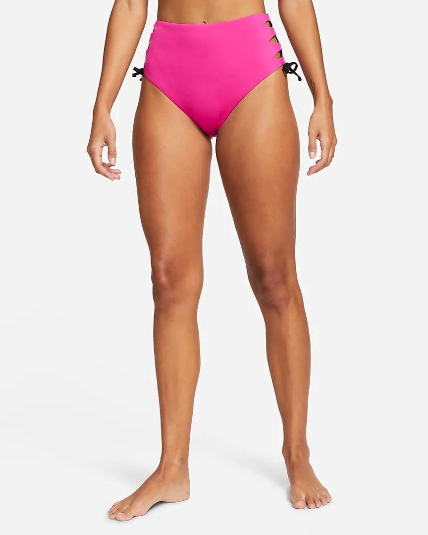 Nike PINK PRIME Lace-up High-Waist Bikini Swim Bottom, US 2X-Large -  Walmart.com