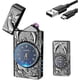 thumbnail image 1 of USB Rechargeable Electric Lighter, Type-C Plasma Arc Lighter, Windproof Candle Lighter with LED, Cool Men's & Women's Gift, 1 of 5