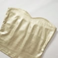thumbnail image 6 of Women Fashion Strapless Sparkly Metallic Crop Tube Top Nightclub Backless Sweetheart Neck Bustiers Bandeau Vests, 6 of 8