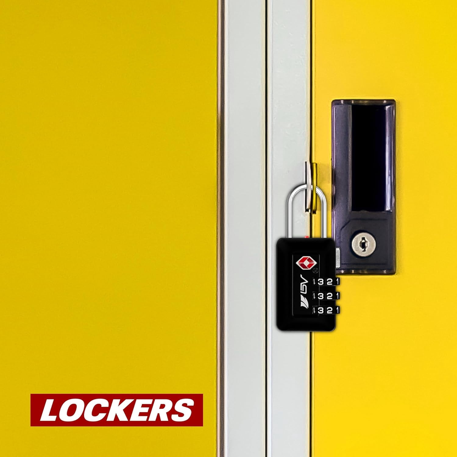 BV TSA Accepted 3-Digit Combination Travel Lock for Luggage, Gym Locker, Toolbox, Cabinets & More – Black, 2 Pack