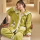 thumbnail image 3 of Pijama de vellón coral para mujer, otoño e invierno, dibujos animados, franela linda, gruesa, cálida, ropa de casa de invierno, 3 of 4