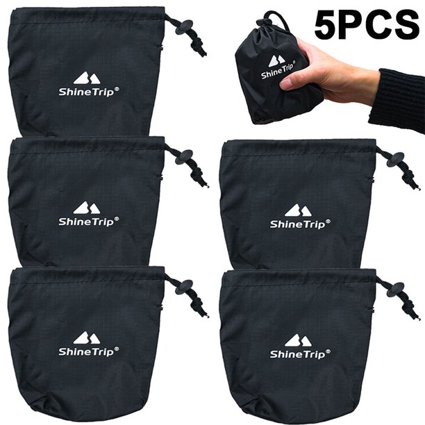 Kuymtek Almacenamiento para Kits Senderismo Al Aire Libre Con Hebilla Cuerda Viento para Acampar Color 5 Uds.