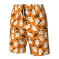 thumbnail image 4 of Zufioo Cute Ghosts for Men's Casual Beach Shorts, Sports Fitness Quick-drying Drawstring Shorts with Pockets for Home Wear-XX-Large, 4 of 6