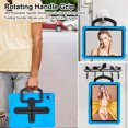 thumbnail image 7 of KYJX Kids Case for iPad (A16) 11th/10th Generation 11"/10.9" 2025/2022 Case with Shoulder Strap, Shockproof Handle Kickstand, Blue, 7 of 7