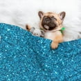 thumbnail image 3 of Rocae Blue Glitter for Pet Blanket Dog Blanket Cat Blanket Soft Sleep for Small Medium Pet-Large, 3 of 8