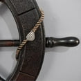 thumbnail image 6 of Retro Ship Steering Wheel Wall Decoration Photography Fittings Rudder Decoration 62cm, 6 of 8