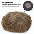 thumbnail image 4 of Benehair Mens Hair Loss Hair Wigs 100% Human Hair Toupee 100% Remy Human Hair Extensions Hairpiece Clip In 4" Grey US, 4 of 8