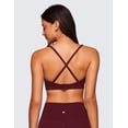 thumbnail image 2 of CRZ YOGA Butterluxe Deep V-Neck Sports Bras for Women Criss Cross Padded Top Wireless Yoga Bras, 2 of 4