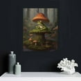 thumbnail image 4 of Nawypu Mushroom Frog Poster Retro Frog Wall Decor Cartoon Mushrooms And Cute Frog Bedroom Poster Poster Decorative Painting Canvas Wall Art Living Room Posters Bedroom Painting, 4 of 4
