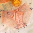 thumbnail image 3 of uikmnh Women's Low Rise Embroidered Triangle Panties Delicate Lace Soft Comfort Underwear Size:L, 3 of 3
