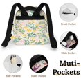 thumbnail image 4 of Pretty Floral White Background Print Small Backpack Cute Mini Backpacks For Woman Lightweight Daypacks, 4 of 8