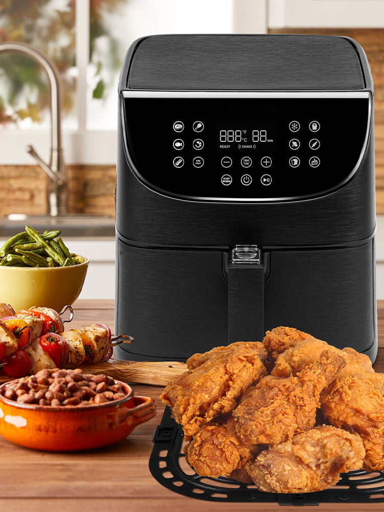  4 QT Sage Green Air Fryer with Crisper Plate Replacement : Home  & Kitchen