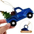 thumbnail image 7 of Uonlytech 1Pack Vintage Car Christmas Ornament Blue Decoration for Christmas Party, 7 of 7
