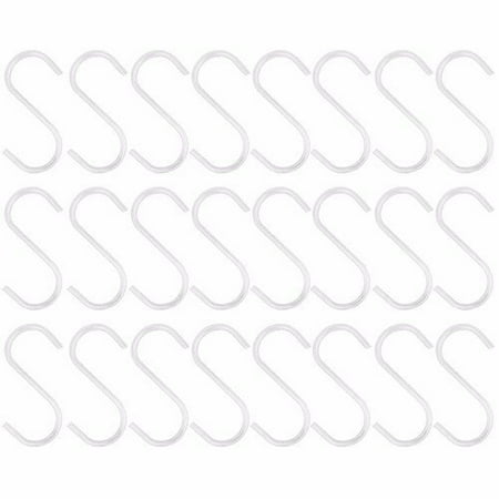 

Wideskall 2 inch Zinc Plated Steel S Shaped Type Utility Hooks Hanging Hooks Chrome Pack of 24