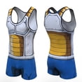 thumbnail image 5 of Mono informal de una pieza sin mangas para hombre, pantalón cargo, estilo urbano, divertido, Vegeta Goku, 5 of 5