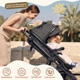 thumbnail image 2 of babyeap Baby Stroller,2 in 1 Lightweight Travel Stroller,Compact Foldable Stroller for Toddler with Reversible,Dark Gray, 2 of 12