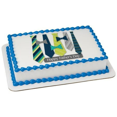Happy Father S Day Ties Edible Cake Topper Image Walmart Com