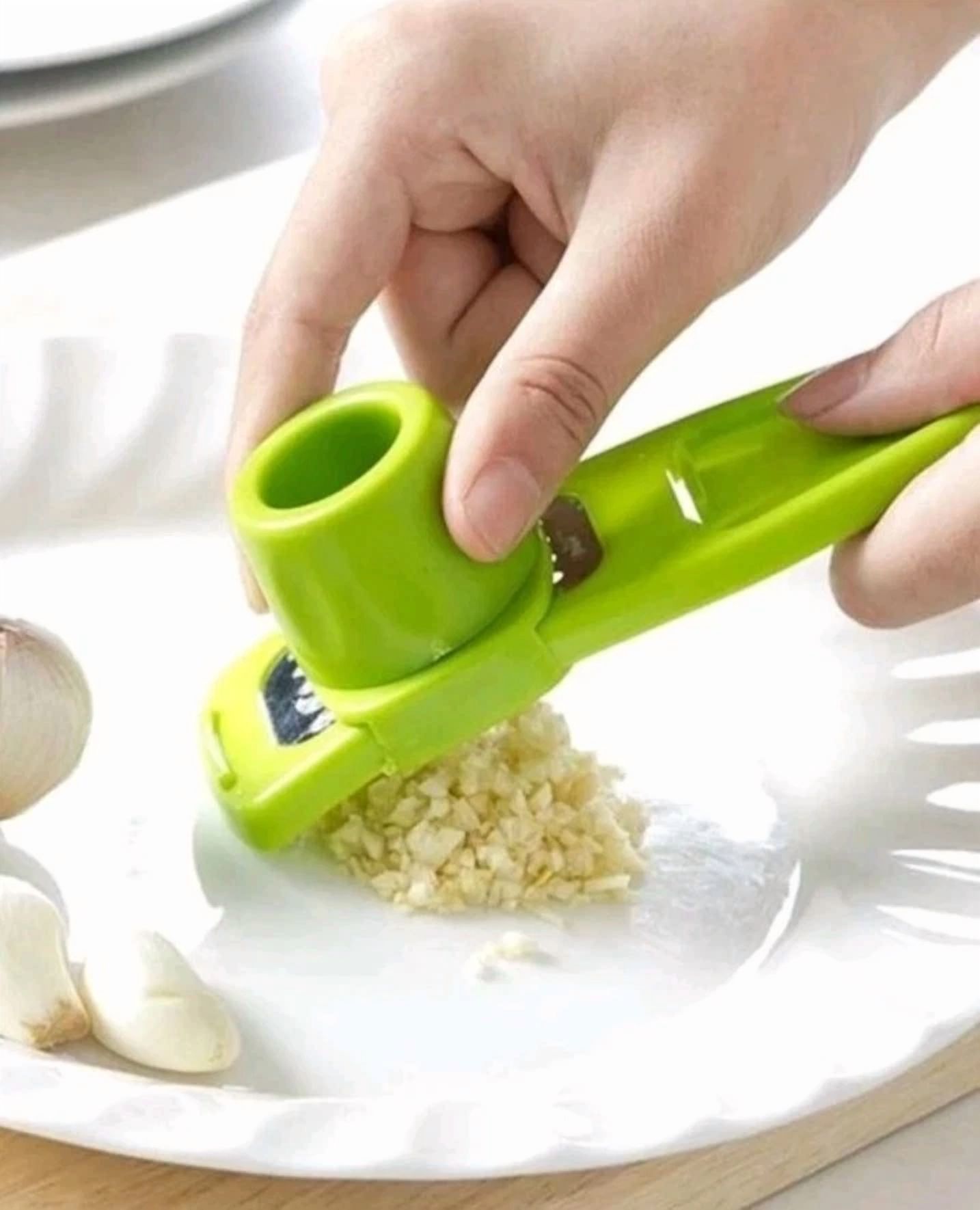 CRESTIN- 2Pc Multifunctional Garlic Maker, Ginger Grinder, Household Kitchen