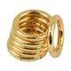 thumbnail image 5 of Paquete de 6 anillos de mosquetón para abrir puertas con gancho para colgar llaveros, llaveros, Oro, 5 of 5