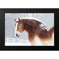 thumbnail image 2 of Schlabach, Sue 14x11 Black Modern Framed Museum Art Print Titled - Snowy Draft Horse, 2 of 5
