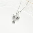 thumbnail image 4 of Personalized Engrave Stainless Steel Cross Cremation Jewelry for Ashes Holder Necklace Pendent for Ashes and Chain, 4 of 5