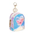 thumbnail image 2 of YYKihy Mini Backpack Keychain Cute Cosmetic Bag For Women Transparent Makeup Bag Key Pocket Lipstick Bag Card Holder Data Cable Organizer Zipper, 2 of 6