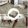 thumbnail image 4 of Washable Runner Rug 2x6 Soft Vintage Hallway Rug Runner Long Entryway Rugs Boho Farmhouse Low Pile Non-Slip Runners Laundry Room Beige and Blue, 4 of 5