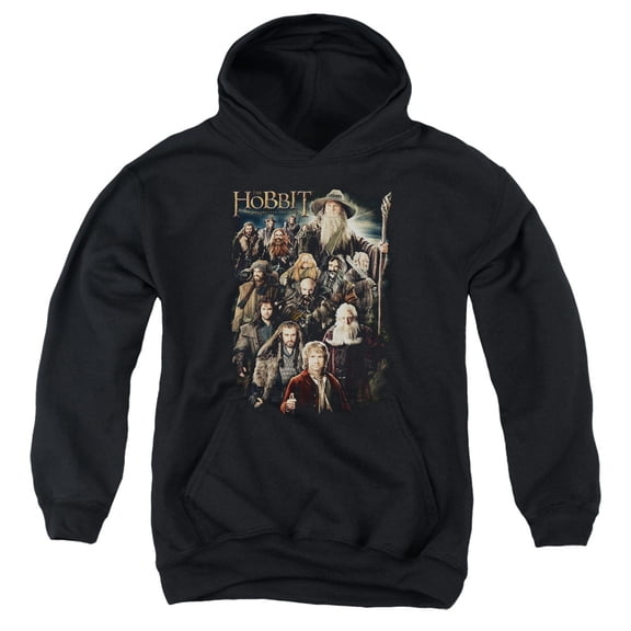 The Hobbit - Somber Company - Youth Hooded Sweatshirt - X-Large