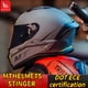 thumbnail image 2 of Casco de motocicleta MT STINGER 2 para hombre y mujer, para todas las estaciones, casco integral universal para motocicleta, certificación DOT ECE, cascos para moto, 2 of 5
