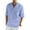 Blue Striped, variant on COOFANDY Men's Cotton Linen Shirts Long Sleeve Casual T-Shirts Hippie Summer Beach Tops