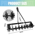 thumbnail image 6 of 200LBS Capacity Rolling Aerator, Tow Spike Aerator Tool, Black Soil Penetrator Spikes Tractor,  35 Inch for Yard, Garden, Farm Manual Lawn Aerator​, 6 of 9