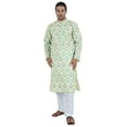 thumbnail image 6 of Atasi Designer Kurta For Menâ€™s Printed Chinese Collar Summer Ethnic Party Wear, 6 of 7