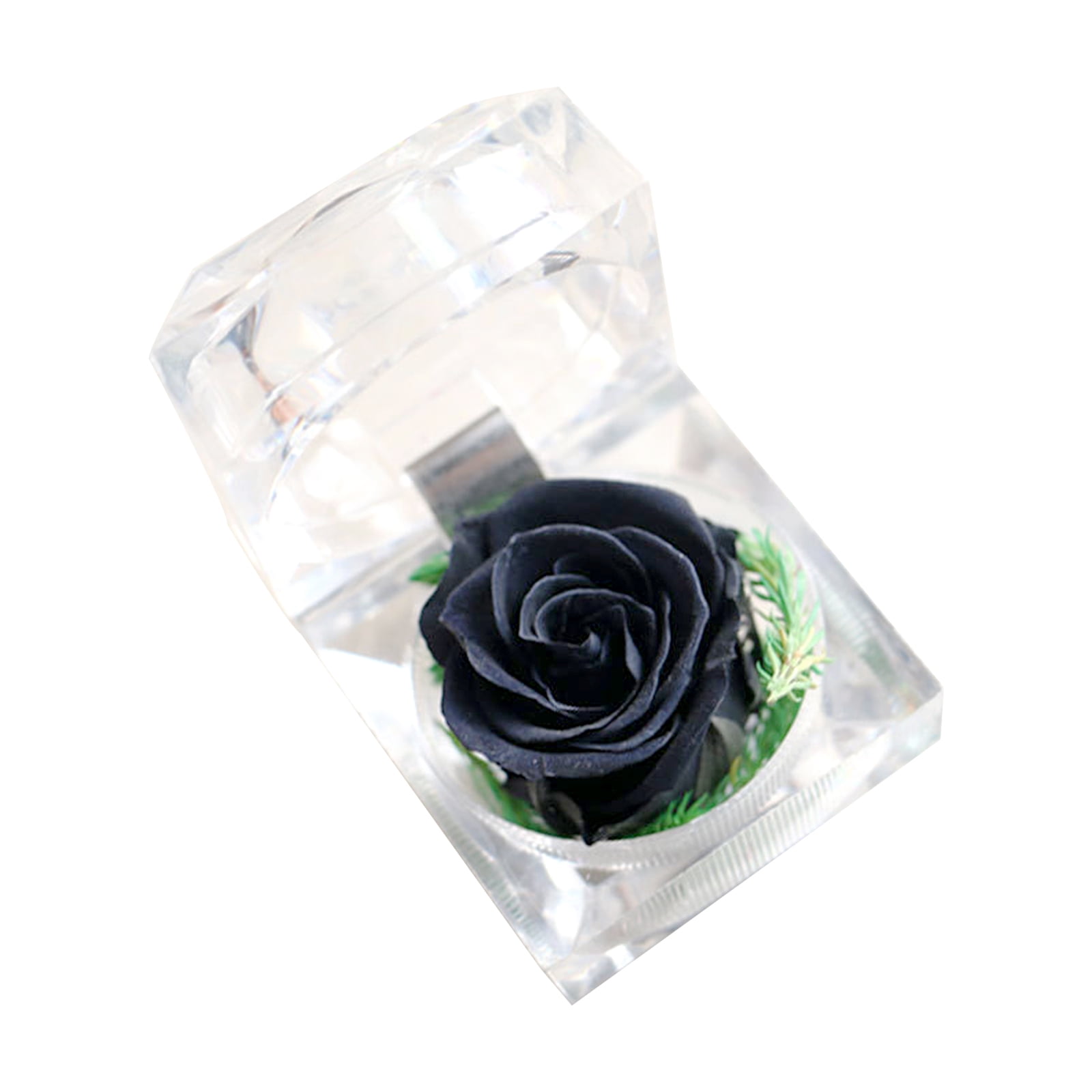 Enchanted Forever Rose Flower In Glass LED Light Wedding Festival Home Decor US 