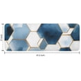 thumbnail image 7 of Blue White Gold Hexagon Marble Pattern Kitchen Rug Mat,Kitchen Runner Rugs Non Skid Washable,Decorative Kitchen Floor Mats for Kitchen,Sink,Laundry,17"x47.2", 7 of 7