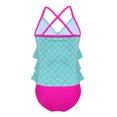 thumbnail image 4 of Yruioon Girls Mermaid Fish Scales Printed Swimsuits Two Piece Tankini Sets Swimwear Bathing Suits Lake Blue 10, 4 of 7
