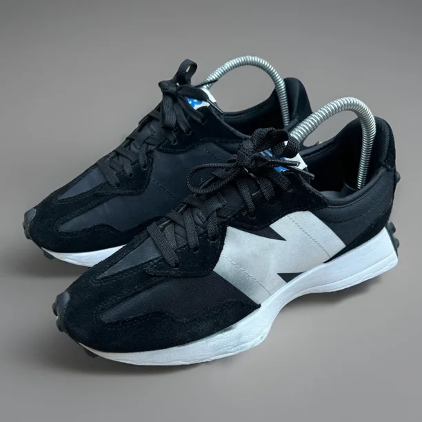 Mens New Balance 327 Casual Sneakers Shoes Black White Size 6