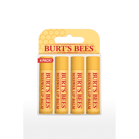 Burt's Bees Beeswax Lip Balm 4 Pack 4 Pack(S) (The Best Lip Care)