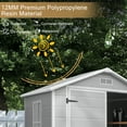thumbnail image 4 of UBesGoo 6' x 5' Outdoor Storage Shed Plastic Garden Shed Resin Organization for Home/Lawn Mower/Backyard Equipment/Bike Storage/Pool Supplies, 4 of 8