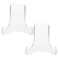 thumbnail image 1 of 2Pcs Acrylic Plate Holder Clear Easel Stands Picture Frame Holder Stand Multi-functional Display Holder, 1 of 9