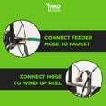 thumbnail image 2 of Yard Butler Hose Reel Handy Reel - Portable Hose Hanger - Garden Hose Storage, Water Hose Holder - Water Hose Reel, Metal Hose Reel, Garden Hose Stand - Heavy Duty Steel Hose Reel Cart - Silver, 2 of 6
