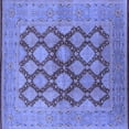thumbnail image 1 of Ahgly Company Indoor Square Oriental Blue Industrial Area Rugs, 5' Square, 1 of 4