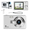 thumbnail image 1 of Cámara Digital Para Niños, 4K Fotos Y Video 1080P, Zoom 16x, Pantalla LCD 2.4", Recargable, Fácil De Usar Para Niños 5+ (Colores: Púrpura, Rosa, Negro, Blanco, Plata), 1 of 5
