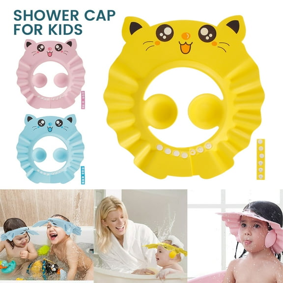 Willstar Baby Shower Cap Ear Cover Adjustable Waterproof Protective Washing Shampoo Shield Visor Cap for Toddler, Children