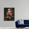thumbnail image 3 of Great Big Canvas "Santa Believes"  by Susan Comish Forest Green Burgundy Traditional  Wrapped Canvas Print Wall Artwork, 3 of 7