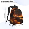 thumbnail image 4 of Gaeub Cool Fire Man School Backpack Waterproof Bookbag for Men Women College High School Bags, 4 of 8
