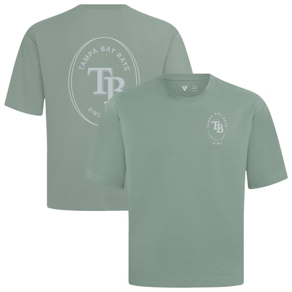 Men's Levelwear Green Tampa Bay Rays Register Oversized Luxe Signature Knit T-Shirt
